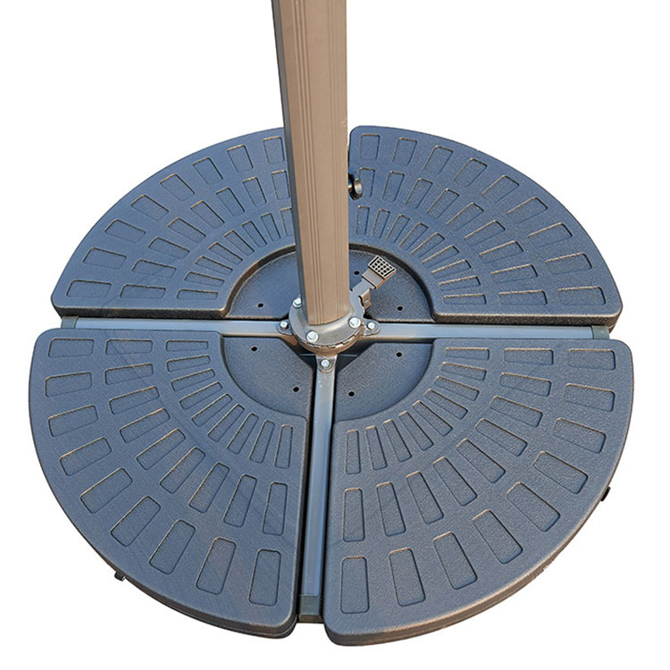 Round combined solar umbrella base