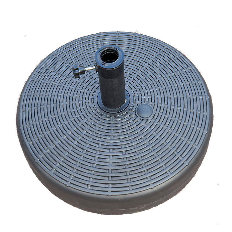 Water injection sun umbrella base